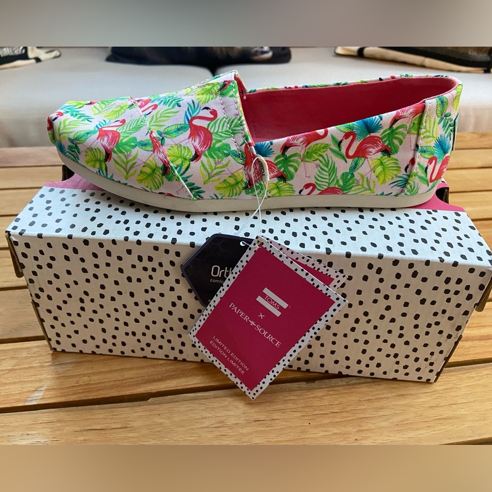 Limited Edition Tom’s Flamingo shoes